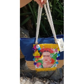 Boho beach bag freda print