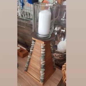 Summery Rock Candle Holder Natural 