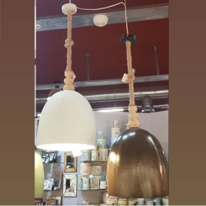 Retro industrial ceiling cone style lighting 